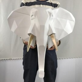 북유럽 모던 코끼리 머리 인테리어 헌팅 트로피 장식 벽장식