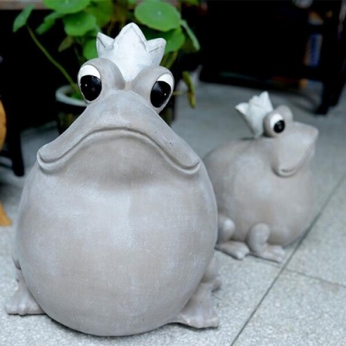 북유럽 앤틱 동물 개구리 두꺼비 동물 정원 조각상 장식