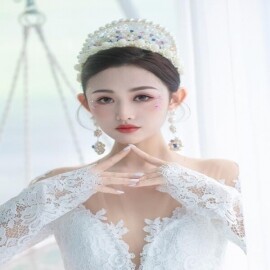 결혼 이벤트 신부 쥬얼리 헤어 액세서리 셀프 웨딩 리마인드 촬영