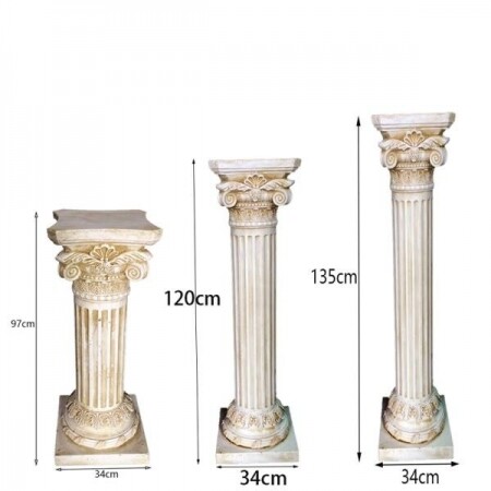 유럽 앤틱 로마 기둥 인테리어 웨딩 장식 소품 조각상