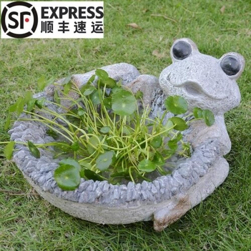 정원 개구리 고양이 동물 수경 정원 화분 장식 조각상 소품