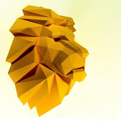 북유럽 사자 라이온 동물 3D 인테리어 벽장식 입체 장식품
