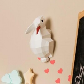 귀여운 북유럽 토끼 3D  동물 입체 인테리어 벽장식 소품