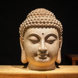 불교 불상 부처님 머리 인테리어 장식 석가모니 조각상 장식