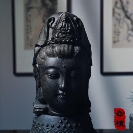 부처님 불교 관음상 머리 장식 불교용품 인테리어 장식 소품
