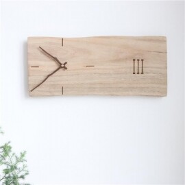 레트로 나무 원목 인테리어 장식 벽걸이 시계 벽시계