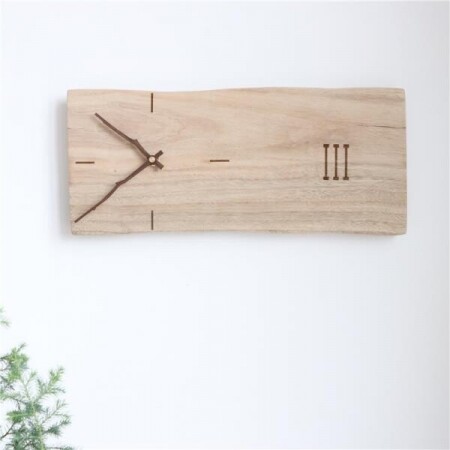 레트로 나무 원목 인테리어 장식 벽걸이 시계 벽시계