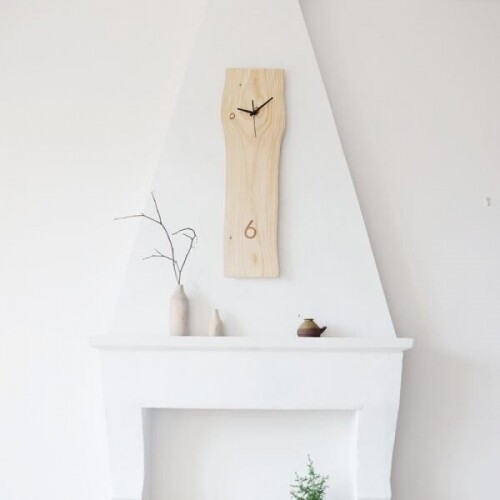 유럽 미니멀 나무 원목 인테리어 벽걸이 시계 벽시계