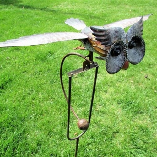 빈티지 금속 올뺴미 정원 풍차 풍향개 바람개비 화단 장식