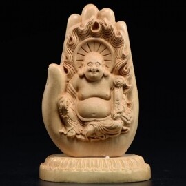 불교 법당 스님 절 장식 부처님 나무 조각상 장식품