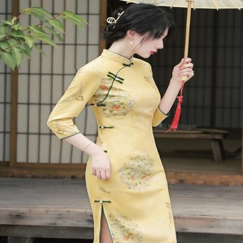 무대의상 행사 촬영소품 치파오 중국 드레스 원피스