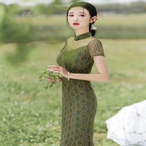 중국 차이나 드레스 이벤트 클럽 파티복 웨딩 치파오