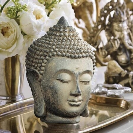 부처님 불상 석가모니 부처 머리 조각상 불교 장식품