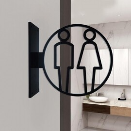 화장실 아크릴 화장실 매장 인테리어 디자인 팻말