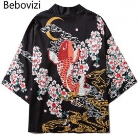 일본 유카타 오버핏 하오리 셔츠 남방 커플잠옷 자켓