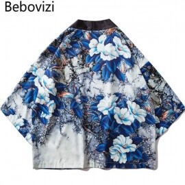 일본식 스트릿 셔츠 오버핏 자켓 하오리 유카타 잠옷
