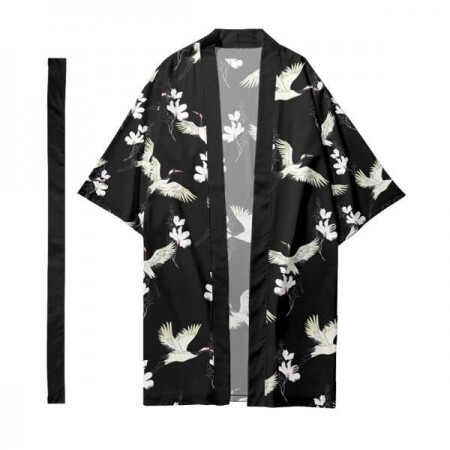 일본식 스트릿 셔츠 기모노 유카타 침착맨 커플 잠옷