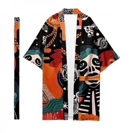 일본 할로윈 코스프레 침착맨 잠옷 셔츠 하오리 유카타