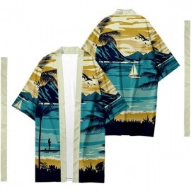 일본 셔츠 롱 기모노 유카타 하오리 하카마 침착맨 잠옷