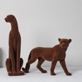 유럽 모던 레오파드 동물 로비 집들이 로비 매장 인테리어 장식 소품