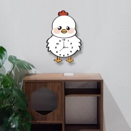 귀여운 인테리어 닭 아이방 유치원 어린이집 벽시계