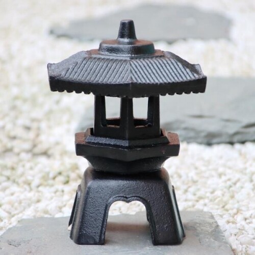 일본 레트로 빈티지 석탑 캔들홀더 정원 조명 무드등 장식