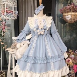일본 고딕 원피스 코스프레 할로윈 의상 드레스 파티복