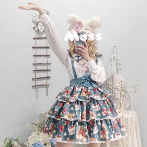 일본 이벤트 하녀 소품 할로윈 드레스 원피스 치마 스커트