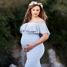 임신 출산 기념 웨딩 드레스 가족사진 셀프 스몰웨딩