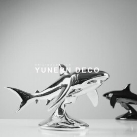 현대 모던 상어 추상 조형물 조각상 동물 축하 장식품