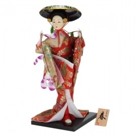 일본 게이샤 전통 인형 일식 매장 인테리어 선물 조각상