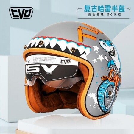 TVD 오토바이 전동스쿠터 헬멧 전기 자전거 머리보