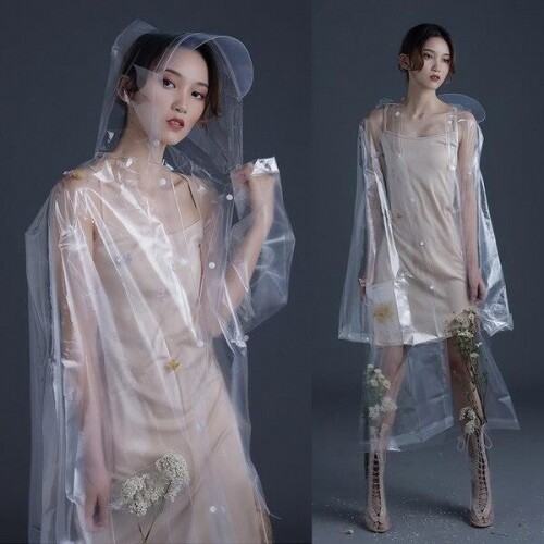 투명 레인코트 패션 비옷 우의 우비