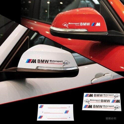 체리 BMW 뉴 시리즈 사이드미러 로고 자동차 스티커
