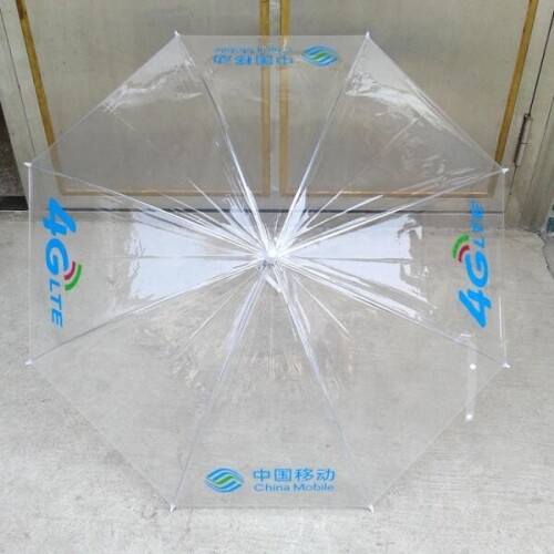 체리 소형 투명 DIY 핸드 페인팅 투명 컬러 우산