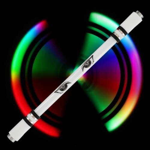 체리 발광 LED 라이트 펜 접이식 펜돌리기 스틱 펜