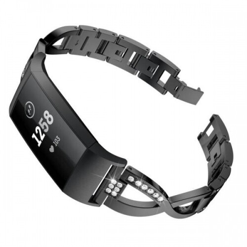 체리 Fitbit Charge3 X형 로프 금속 합금 교체 시계줄