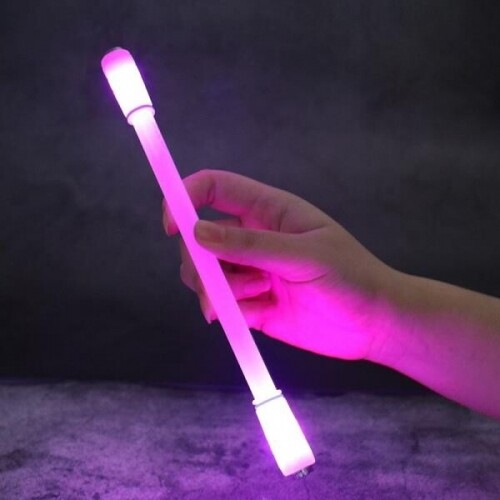 체리 야광 LED 라이트 미끄럼 방지 투톤 펜돌리기 펜