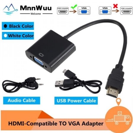 HDMI to VGA 어댑터 케이블