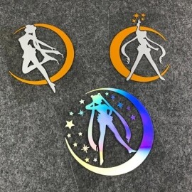 Sailor Moon 바디 도어 장식 방수 반사 자동차 스티커