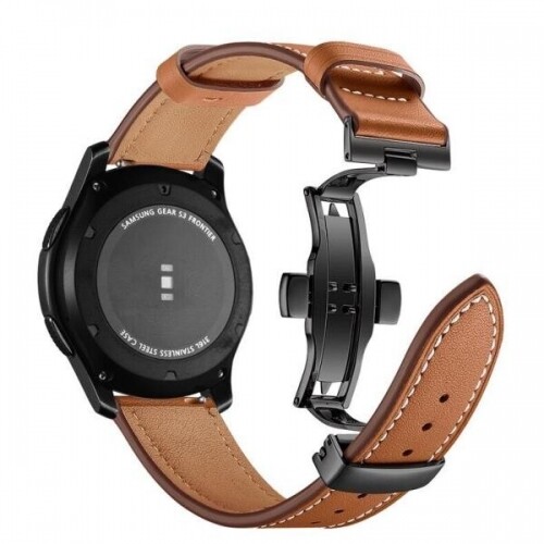Samsung Galaxy Watch 46/42mm 가죽 나비 버클 스트랩