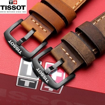 Tissot T116 교체용 스포츠 방수 가죽 스트랩