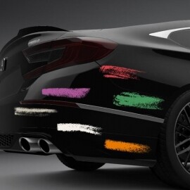 크리에이티브한 그래피티 컬러 자동차 스티커