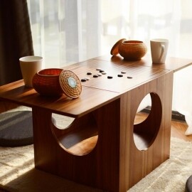 원목 바둑판 장기판 좌식 테이블 책상 티테이블 커피테이블