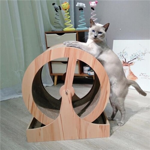 고양이 쳇바퀴 스크래쳐 반려묘 캣 타워 휠 용품 장난감 반려동물 훈련