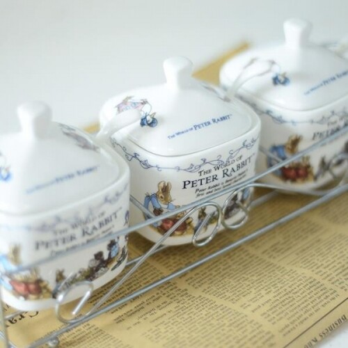 북유럽 도자기 양념통 그릇 조미료통 3ps 보관 밀폐용기 집들이선물 주방용품