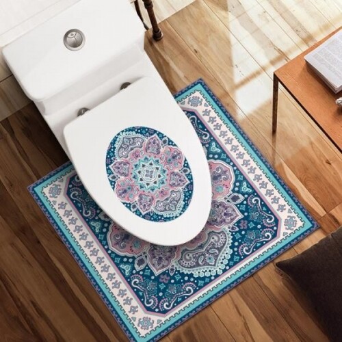 화장실매트 바닥 변기 포인트스티커 시트지 곰팡이방지 방수 북유럽인테리어