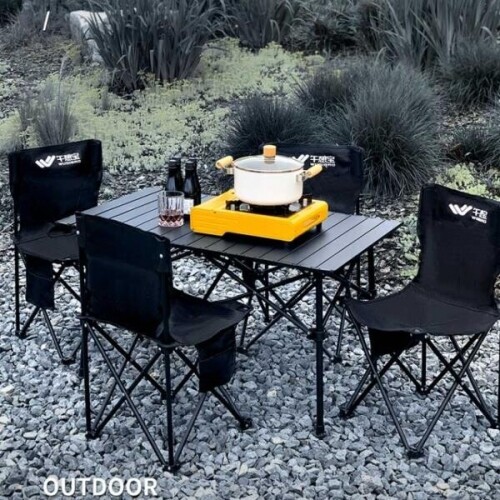 경량 접이식 캠핑 테이블 의자 세트 알루미늄 합금 피크닉 탁자