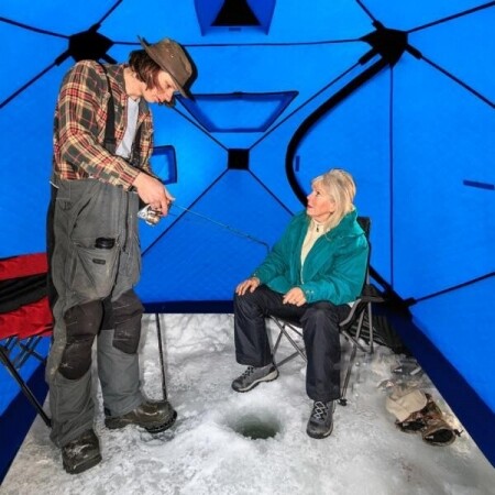 겨울 얼음 빙어 낚시 대형 텐트 방수 단열 둠형