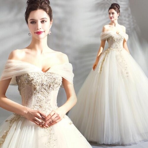 오픈숄더 웨딩 이벤트 결혼 드레스 셀프 스몰 스튜디오 의상 무대의상